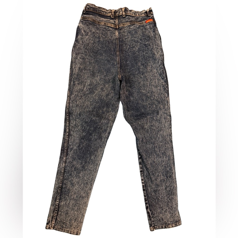 Vintage Jordache High Rise Acid Wash Jeans Size 12 Tapered Leg 80s 90s Denim